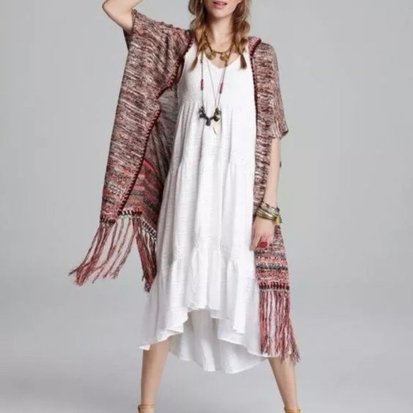 Free People Jungle Heat Fringe Cardigan Sz Medium - Picture 12 of 13